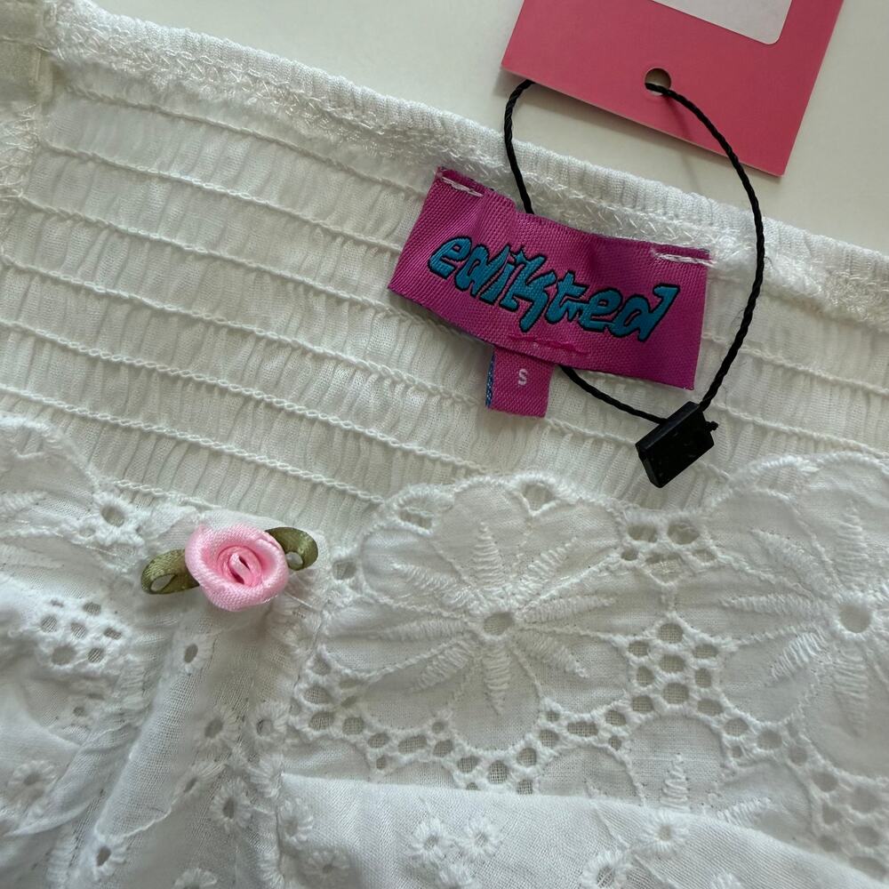 NWT Eyelet Corset Top - Picture 4 of 4